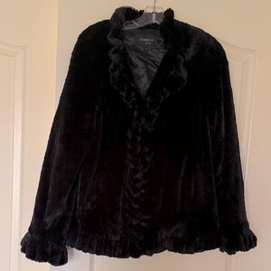 Black Faux Fur Jacket